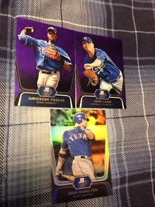  Platinum Baseball Cards - 2 Purple - #'s59, BPP35,