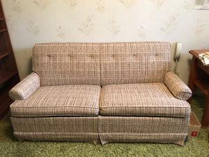 Pull out sofa and chair