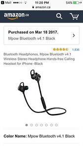 SELLING A PAIR OF 'Mpow' BLUETOOTH HEADPHONES