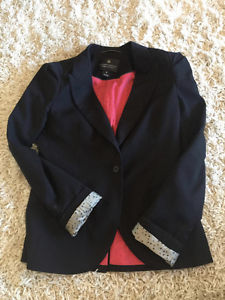 Scotch and Soda Black Suit Jacket with satin lining