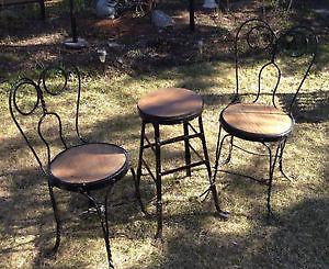 Set of Antique Ice Cream Parlour Chairs