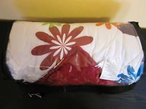 Single bed bed cover and pillow cover