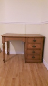 Solid Oak Antique Desk