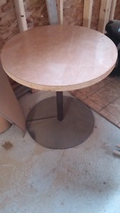 Solid steel base comercial tables 7 total