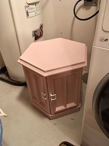 Table painted with blush chalk paint