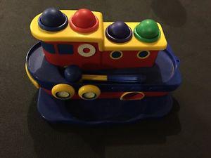 Tugboat toy for toddler - Learning toy