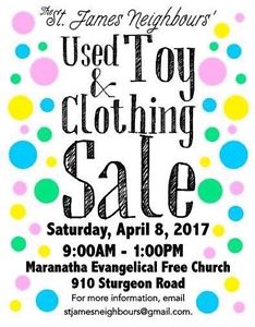 Used toy & clothing sale