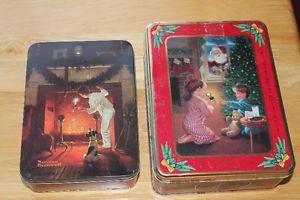 Vintage Collectible Christmas Tins