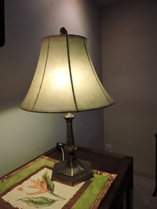 Vintage cast metal lamp