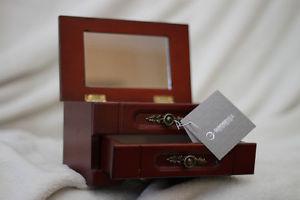 Walnut finish Jewellery Box. Never Used! Mint Condition!