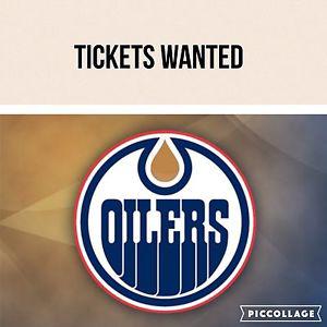 Wanted: 2 OILERS TICKETS WANTED
