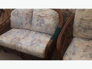 Wicker Love Seat and Chair Set