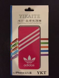 iPhone 4/S pink adidas case sticker