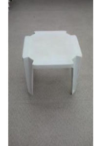 2 Small White Patio Tables