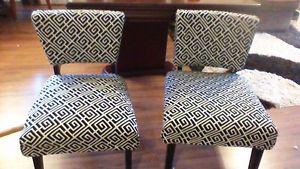 2 large refinshed chairs