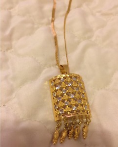 21k gold necklace and chain