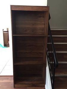 4 bookshelves and a dresser for sale