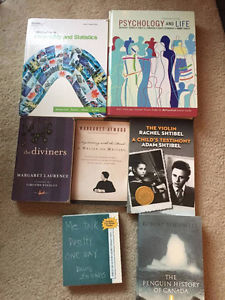 7 Books (ranging from fiction, text, history, audio)