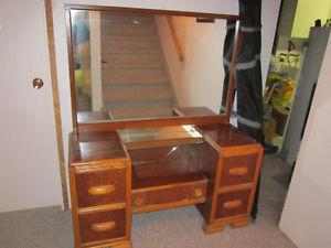 Antique dresser and night stand