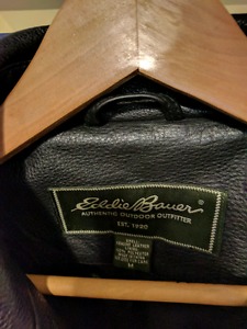 Brand New Eddie Bauer Genuine Leather Jacket Men's Medium