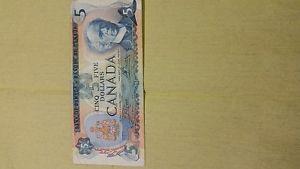  Canadian $5 bill