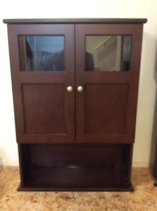 Cherry Stain Overjohn Cabinet for sale