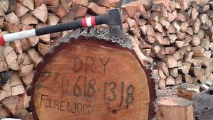 Dry seasoned firewood