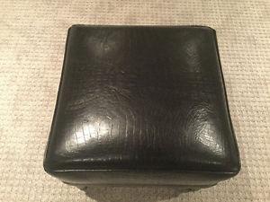 Ethan Allen Leather Foot Stool $150