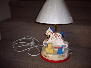 FISHER PRICE ROCKING HORSE NURSERY LAMP