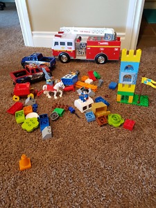 Firetruck and Duplo