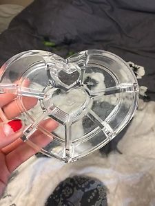 Heart shape makeup holder