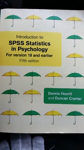 Introduction to SPSS Statistics in Psychology 5th edition
