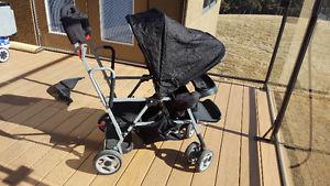 Joovy Caboose Stand-on Double Stroller – Black