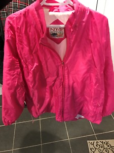 Neon Pink 80's Windbreaker