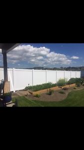 PVC vinyl fence install and supply