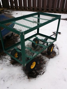 Pull type garden and yard cart