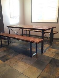Reclaimed wood kitchen table