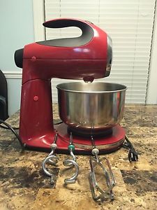 Red electric mixer