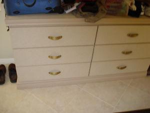 Solid wood dresser and side tables