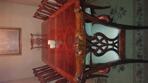 Table and hutch set
