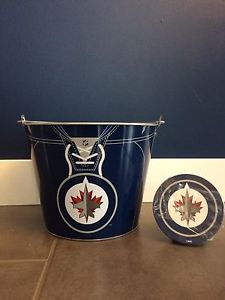 Winnipeg Jets Ice Bucket and Coasters