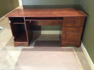 Wood Desk with 2 drawers $