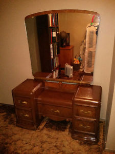 antique dresser with mirror