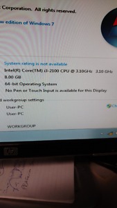 i3 Computer with 120 GB. SSD