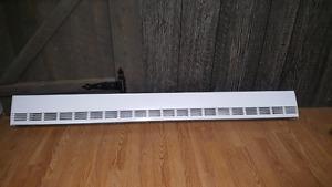 w baseboard heater with t stats built inside unit.