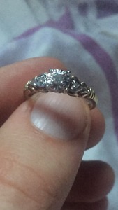 10k gold engagement ring