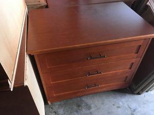3 Drawer Wooden Dressers for SALe
