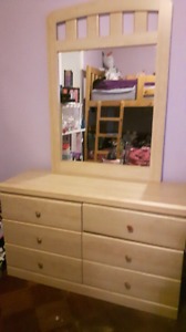 6 drawer dresser & mirror