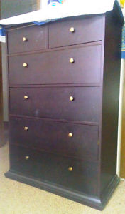 6 drawers wooden dresser