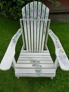 Adirondack Garden/Patio Chair- Hand Painted